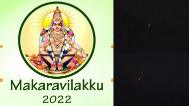 Makaravilakku 2022 First Pics & Videos Out! Check Images of Makara Jyothi Seen At Sabarimala Temple in Kerala