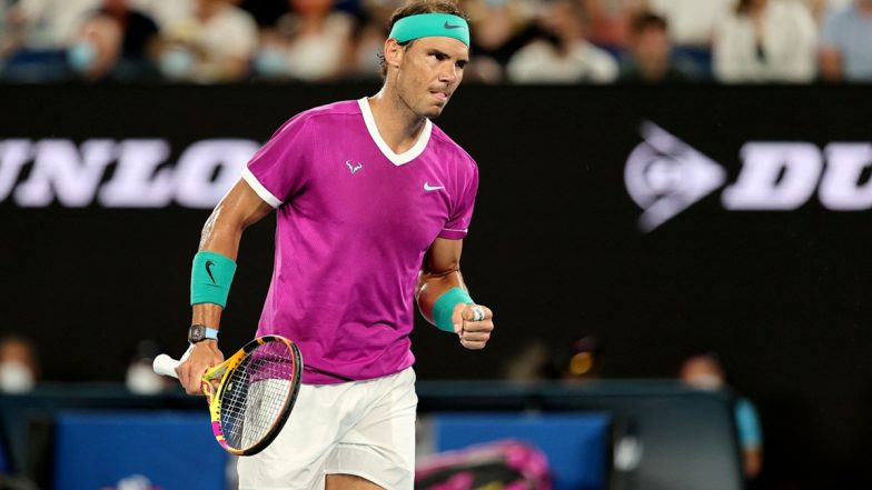 Rafael Nadal Hits the Court Ahead of Australian Open 2022 Men's Final Match Against Daniil Medvedev (See Pic)