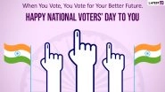 National Voters&rsquo; Day 2022 Messages: WhatsApp Greetings, Quotes on Voting Rights, Wallpapers and Wishes for the Day