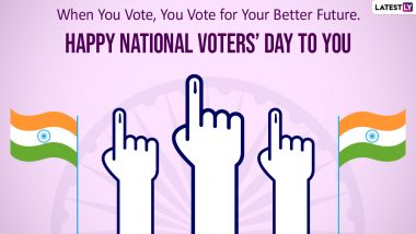 National Voters’ Day 2022 Messages: WhatsApp Greetings, Quotes on Voting Rights, Wallpapers and Wishes for the Day