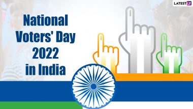 National Voters' Day 2022 in India: Know Date, Theme, History and Significance To Mark Election Commission's Foundation Day