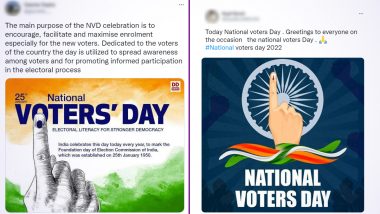 National Voters' Day 2022 Images & HD Wallpapers: Netizens Share Wishes and Quotes To Observe Election Commission Formation Day
