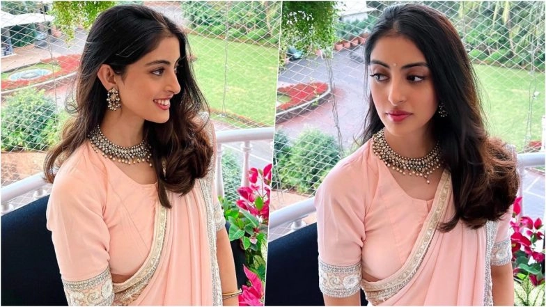 Navya Naveli Nanda Shows Off Her White Hair on Instagram, Shares Stunning Saree Look in Pics