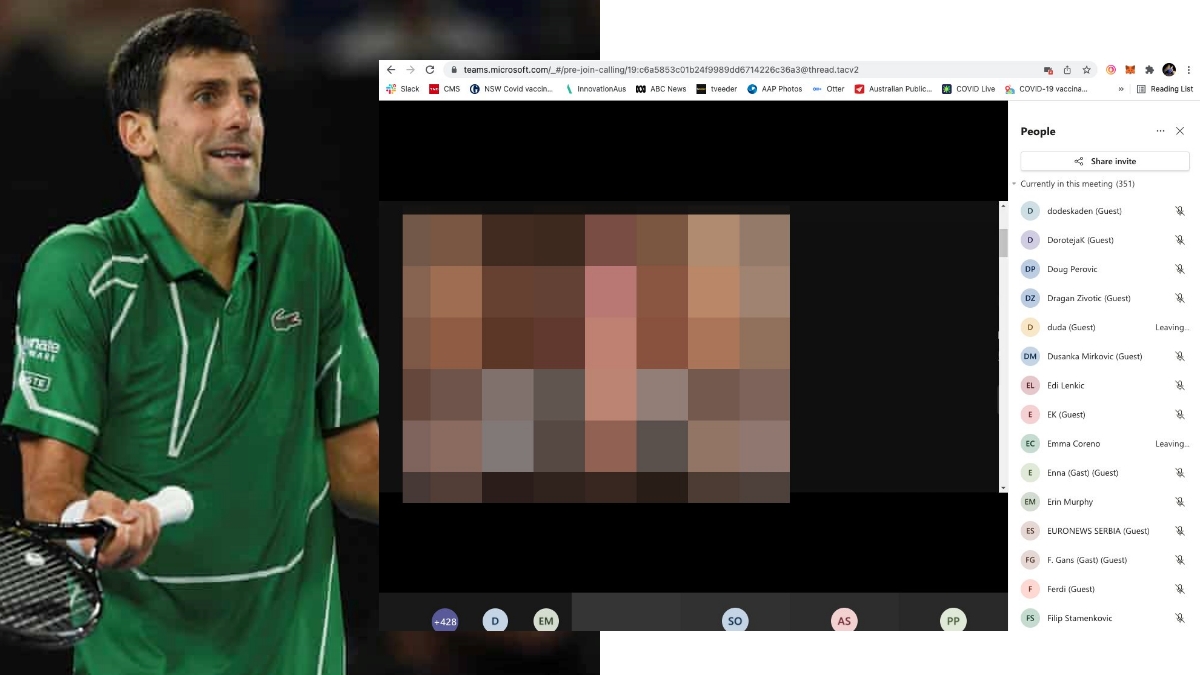 X-Rated Porn Played During Novak Djokovics Virtual Court Hearing Against His Australian Visa Cancellation, NSFW Pornographic Images Streamed 🎾 LatestLY