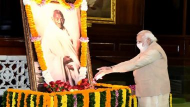 Martyrs' Day 2022: PM Narendra Modi Pays Homage to Mahatma Gandhi on His Death Anniversary, Says 'It's Our Collective Endeavour to Further Popularise His Noble Ideals'