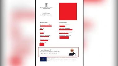 Assembly Elections 2022: Changes Made on Cowin Platform to Disable PM Narendra Modi's Photo on Vaccine Certificates in Poll-Bound States to Comply With Model Code of Conduct Norms