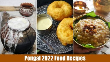 Pongal 2022 Food Recipes: From Sakkarai to Arachuvitta Sambar, 5 Appetizing South Indian Delicacies That Will Add a Burst of Flavours to The Harvest Festival (Watch Videos)