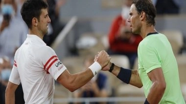 Sports News | Djokovic Congratulates Nadal on Winning Record 21st Grand Slam, Says, 'Impressive Fighting Spirit That Prevailed Another Time'