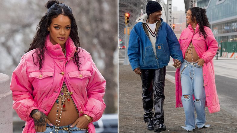 Rihanna Is Pregnant! Pop Queen Flaunts Her Baby Bump in This Viral Pic as She Is Expecting Her First Child With Boyfriend A$AP Rocky!