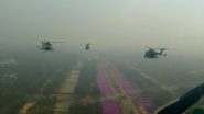 Republic Day Parade 2022: 301 Army Aviation Special Operations Sqn Forms Rudra Formation WIth National Flag (Watch Video)