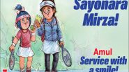 Amul Topical Hails Sania Mirza's Prolific Career As Indian Tennis Star Announces Retirement from the Sport