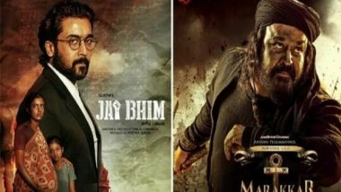 Entertainment News | Suriya's 'Jai Bhim', Mohanlal's 'Marakkar' Make It to Oscars 2022 Long List