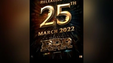 Entertainment News | SS Rajamouli's 'RRR' Gets a New Release Date