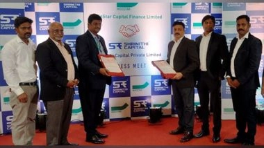 Business News | Shrinithi Capital Pvt. Ltd., an Emerging Chennai Based NBFC Bags 300 Crores Co-lending Facility from IndoStar Capital Finance Ltd.