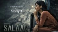 Salaar: Prabhas Shares Shruti Haasan&rsquo;s First Look As Aadya From the Film on Her Birthday (View Pic)