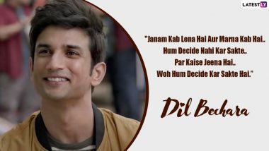 Sushant Singh Rajput Birth Anniversary: Remembering the Best Movie Dialogues of the Brilliant Actor That Will Be Cherished Forever!