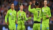 Sydney Thunder vs Adelaide Strikers, BBL 2021&ndash;22 Live Cricket Streaming: Watch Free Telecast of Big Bash League 11 on Sony Sports and SonyLiv Online