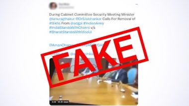 Fact Check: Call For 'Removal of Punjabis From Indian Army' at Cabinet Committee on Security Meet? Video Clip With Doctored Audio Being Circulated on Twitter; Know The Truth