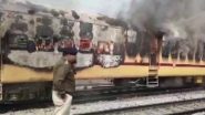 RRB Exam Protest: Railway Job Aspirants Protest, Set Train on Fire in Bihar’s Gaya, Arrested