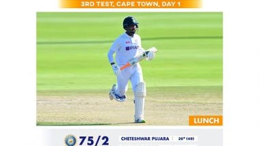 Sports News | SA Vs India, 3rd Test: Kohli-Pujara Steady Ship After Shaky Start (Lunch, Day-1)