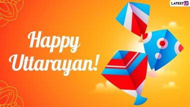 Uttarayan 2022 Wishes & Makar Sankranti HD Images: WhatsApp Messages, GIFs, HD Wallpapers, Facebook Status and SMS for the Beautiful Kite-Flying Festival