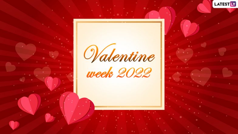 Valentine Week 2022 Full List of Days for PDF Download Online: Get Date ...