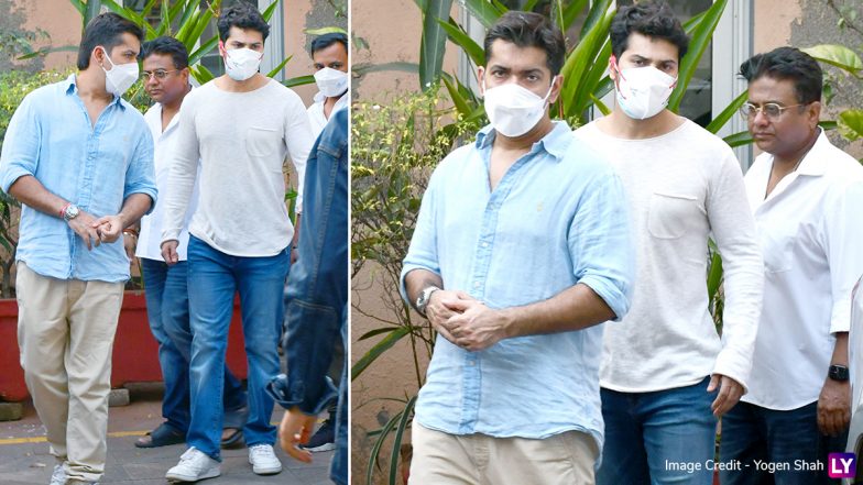 Varun Dhawan, Brother Rohit Dhawan Attend Their Driver Manoj's Funeral in Mumbai (View Pics)