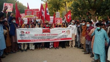 World News | Massive Anti-China Protest in Pakistan's Sindh on Birth Anniversary of GM Syed