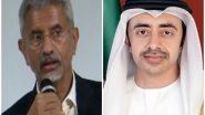 World News | Abu Dhabi Tanker Blast: Jaishankar Says Such Acts 'unacceptable', Expresses Solidarity with UAE
