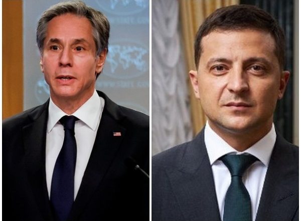 World News | Ukrainian President, US Secretary of State Discuss Security Situation Around Ukraine