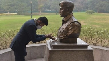 Sports News | Olympian Sarthak Bhambri Pays Tribute to Captain Vikram Batra at National War Memorial