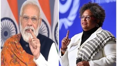 World News | PM Modi Congratulates Mia Amor Mottley for Her Re-election as Barbados Prime Minister