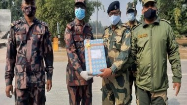 World News | 73rd Republic Day: BSF, Border Guards Bangladesh Exchange Sweets at Fulbari