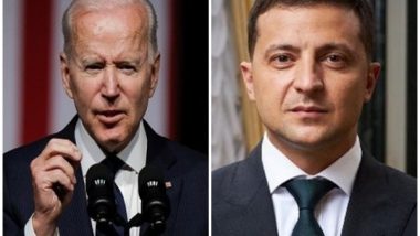 Joe Biden Speaks With Volodymyr Zelensky, Reaffirms US Readiness to 'Respond Decisively' if Russia Further Invades Ukraine
