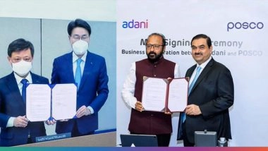 Business News | Adani Group, POSCO to Invest $5 Billion in Green Projects