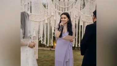 Entertainment News | Shraddha Kapoor Officiates Her Best Friend's Wedding