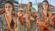 Ananya Panday&rsquo;s Tangerine Outfit by the Beachside Is Giving Us All the Boho Vibes (View Pics)