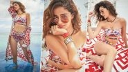 Ananya Panday Has &lsquo;Caught a Vibe&rsquo; as She Poses in a Sexy Multi-Coloured Strapless Bikini! (View Pics)