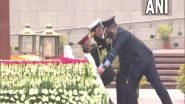 India News | Armed Forces Chiefs Pay Tribute at National War Memorial in Delhi on Army Day