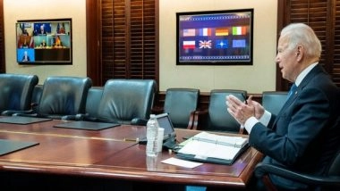 World News | Ukraine Crisis: Achieved Total Unity, Says Biden After Meeting with European Leaders