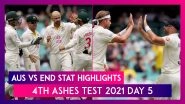 AUS vs ENG Stat Highlights 4th Ashes Test 2021&ndash;22 Day 5: England Avoid Whitewash With Draw