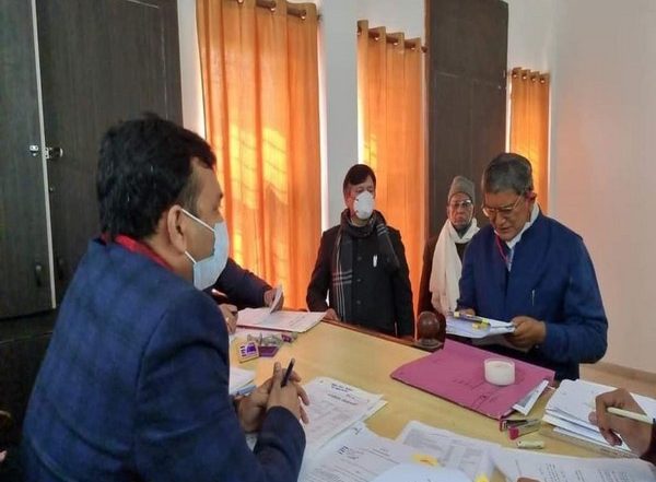 India News | Uttarakhand Polls: Cong Leader Harish Rawat Files Nomination from Lalkuwa Assembly Constituency