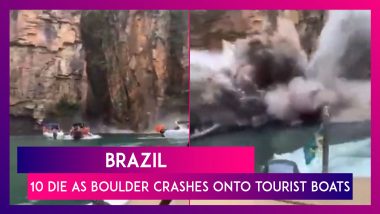 Brazilian Cliff Mishap: 10 Die As Massive Boulder Crashes Onto Tourist Boats