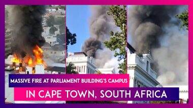 South Africa: Massive Fire On Parliament Building's Campus In Cape Town