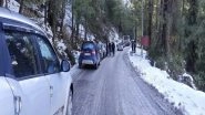 India News | Cars Skidding on Ice Covered Roads Cause Traffic Jams in Shimla