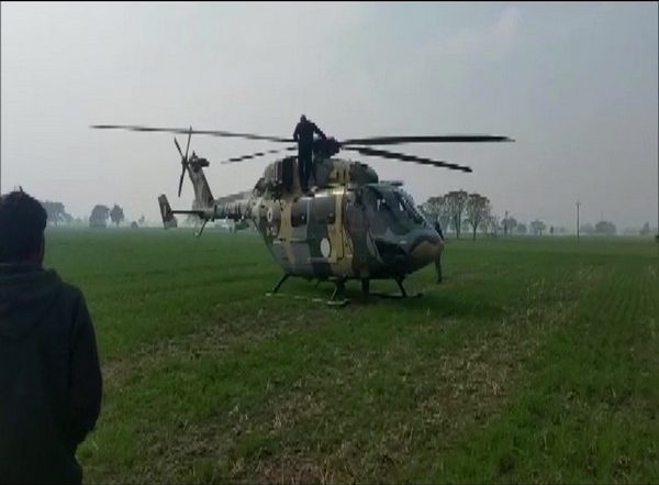 India News | Army Chopper Made Emergency Landing in Haryana's Jind Due to Technical Fault