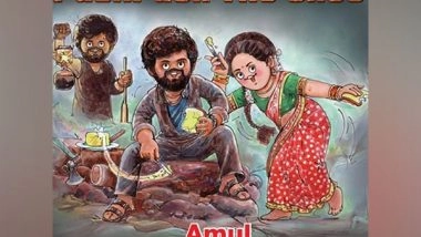Entertainment News | Amul Shares Topical Tribute for Allu Arjun's 'Pushpa: The Rise'