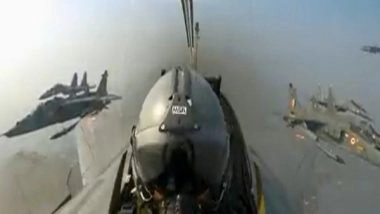 India News | R-Day Celebrations: Defence Ministry's Spokesperson Shares Cockpit View of Various Fighter Jets During Its Formation
