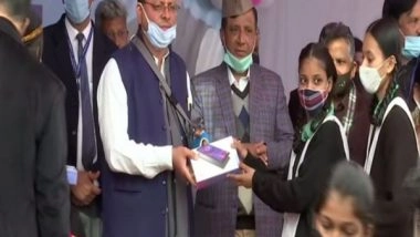India News | CM Pushkar Singh Dhami Launches Free Mobile Tablet Scheme in Uttarakhand.