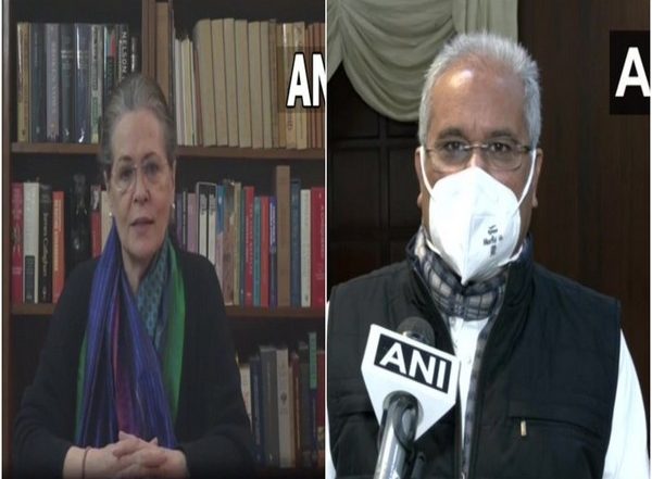 India News | Sonia Gandhi Speaks with Baghel, Take Stock of COVID Situation in Chhattisgarh